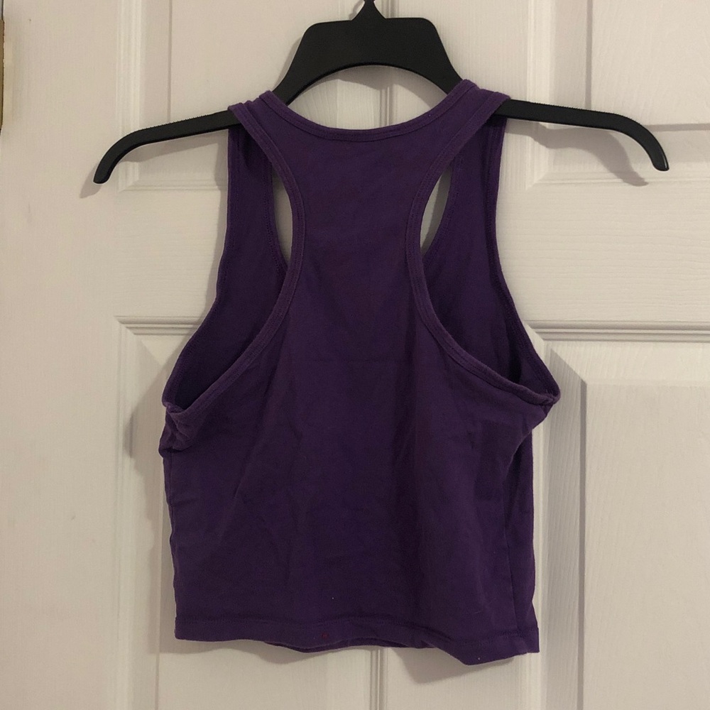 Purple Racerback Tank Top - Picture 3 of 4